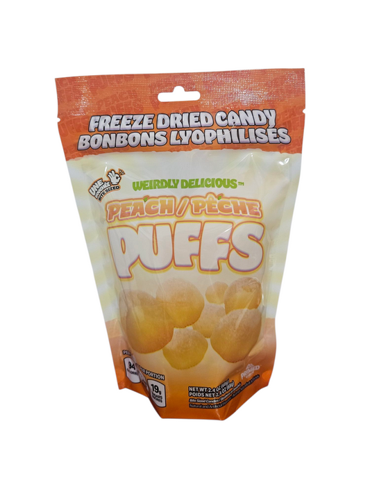 Primed Warrior Freeze Dried Peach Puffs (68g)