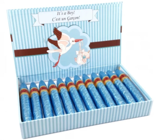 "It's A Boy" Milk Chocolate Cigars Box (24 pack)