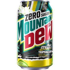 Mountain Dew Baja Blast Zero Sugar Soda (355ml)