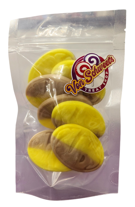 Bubs Giant Banana Caramel Squishy Ovals (100g)