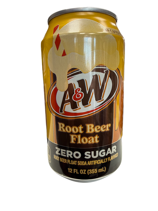 A&W Zero Sugar Roor Beer Float Soda (355ml)