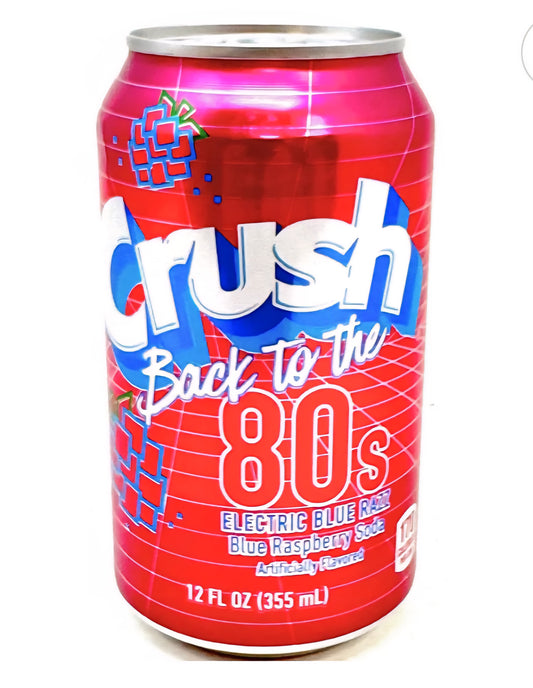 Crush Electric Blue Raspberry Soda (355ml)