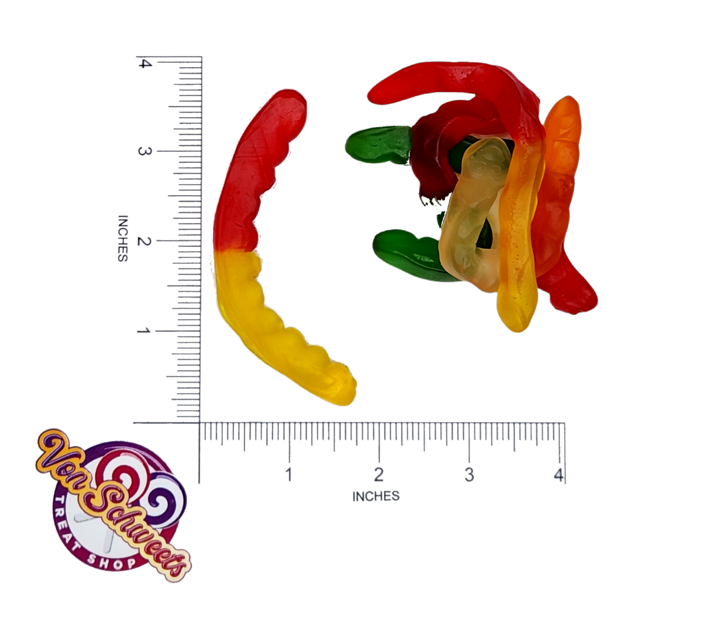 Assorted Fruit Worms (50g)