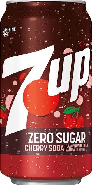 Cherry 7up Zero Sugar Soda (355ml)