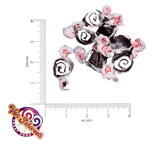 Black Licorice Swirls Salt Water Taffy (50g)