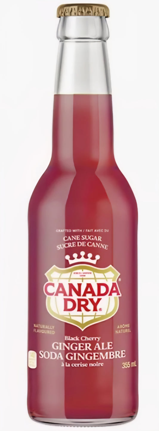 Canada Dry Black Cheery Gingerale Cane Sugar Soda (355ml)