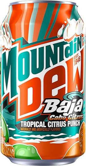 Mountain Dew Baja Cabo Citrus Soda (355ml)