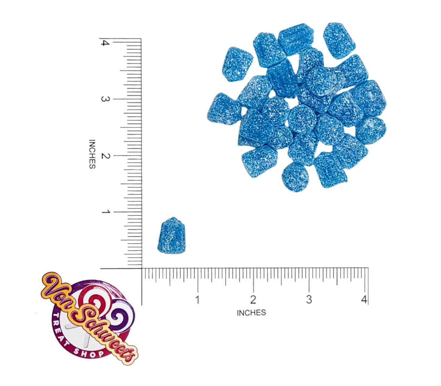 Sour Blue Raspberry Big Toes (50g)