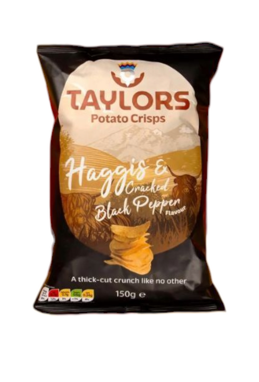 Taylors Haggis & Cracked Black Pepper Crisps (150g)