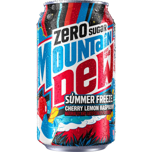 Mountain Dew Summer Freeze Zero Sugar Soda (355ml)