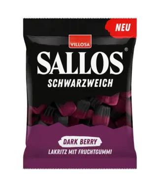 Villosa Sallos Dark Berry Soft Salmiak Licorice (200g)