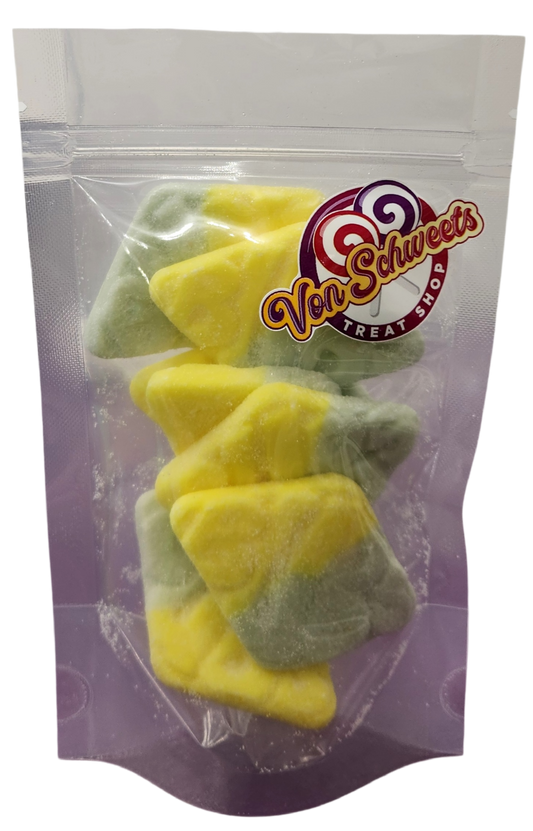 Bubs Giant Tutti Frutti Sour Squishy Diamonds (100g)