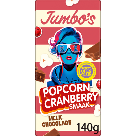 Jumbo’s Milk Popcorn Cranberry (140g)