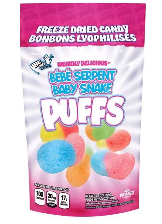 Primed Warrior Freeze Dried Baby Snakes (68g)