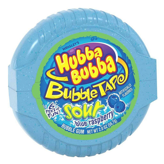 Bubble Gum Tape Hubba Bubba Sour Blue Raspberry (56g)