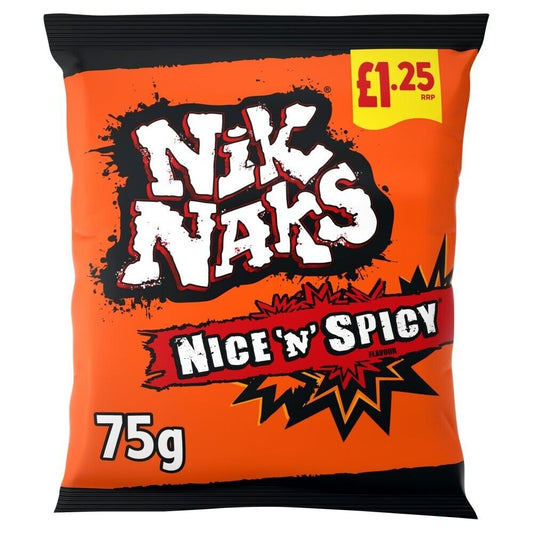 Nik Naks Nice N Spicy Corn Snacks (75g)