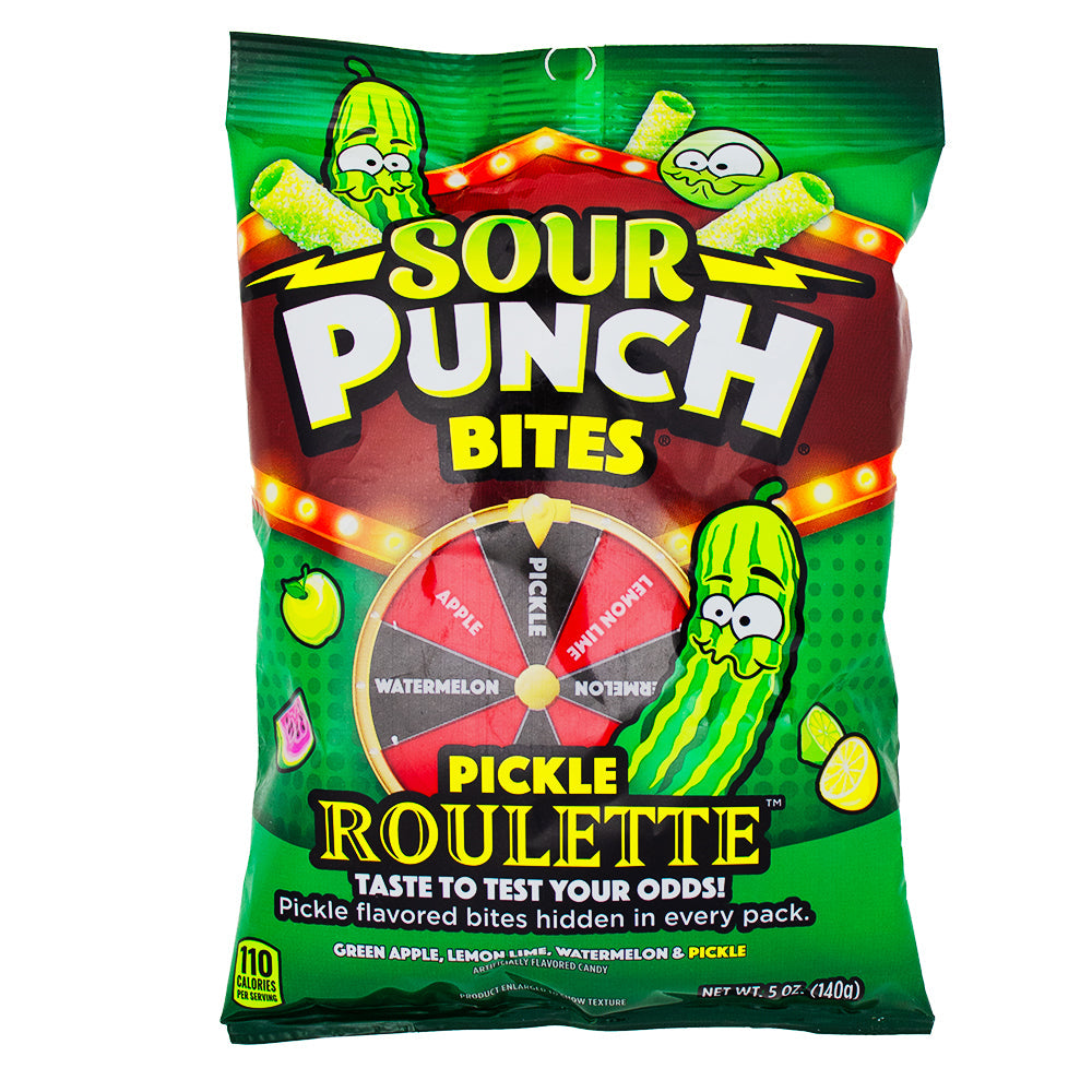 Sour Punch Bites Pickle Roulette (140g)